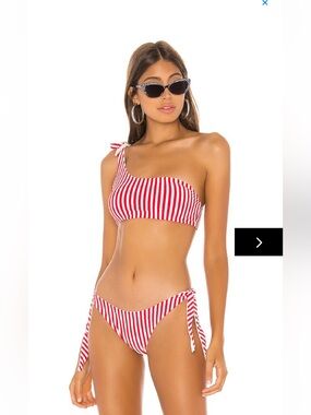 Revolver superdown clari bikini in red stripe